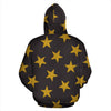 Load image into Gallery viewer, Gold Glitter Star Pattern Print Men Women Pullover Hoodie-grizzshop