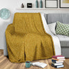 Gold Glitter Star Print Pattern Blanket-grizzshop