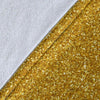 Gold Glitter Star Print Pattern Blanket-grizzshop