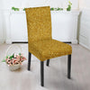 Gold Glitter Star Print Pattern Chair Cover-grizzshop