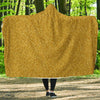 Gold Glitter Star Print Pattern Hooded Blanket-grizzshop