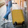 Gold Glitter Star Print Pattern Luggage Cover Protector-grizzshop