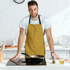 Gold Glitter Star Print Pattern Men's Apron-grizzshop