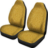 Gold Glitter Star Print Pattern Universal Fit Car Seat Covers-grizzshop