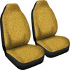 Gold Glitter Star Print Pattern Universal Fit Car Seat Covers-grizzshop