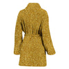 Gold Glitter Star Print Pattern Women Long Robe-grizzshop