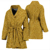 Gold Glitter Star Print Pattern Women Long Robe-grizzshop