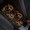 Gold Janpanese Dragon Print Car Console Cover-grizzshop