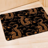 Gold Janpanese Dragon Print Door Mat-grizzshop