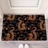 Gold Janpanese Dragon Print Door Mat-grizzshop