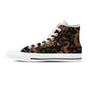 Gold Janpanese Dragon Print Men's High Top Shoes-grizzshop