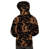 Gold Janpanese Dragon Print Men's Hoodie-grizzshop