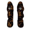 Gold Janpanese Dragon Print Muay Thai Shin Guard-grizzshop