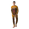 Gold King Cobra Snake Head Print Men's Pajamas-grizzshop