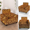 Gold Leopard Armchair Cover-grizzshop