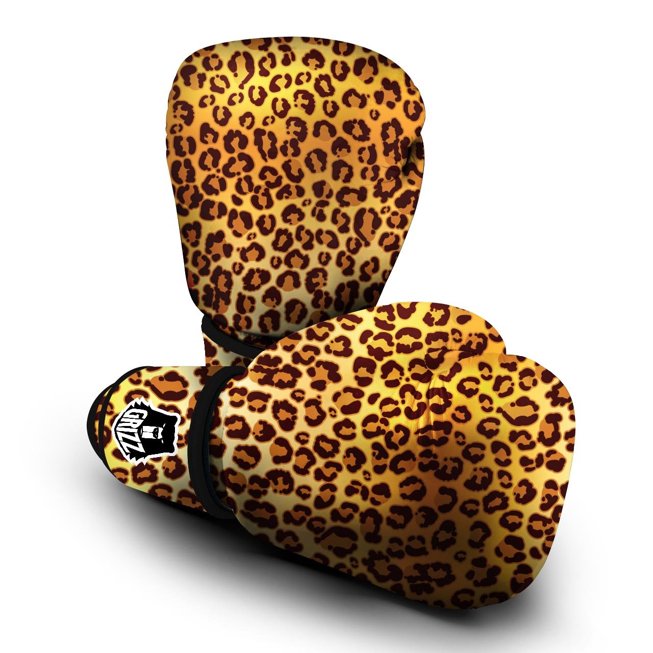 Gold Leopard Boxing Gloves-grizzshop