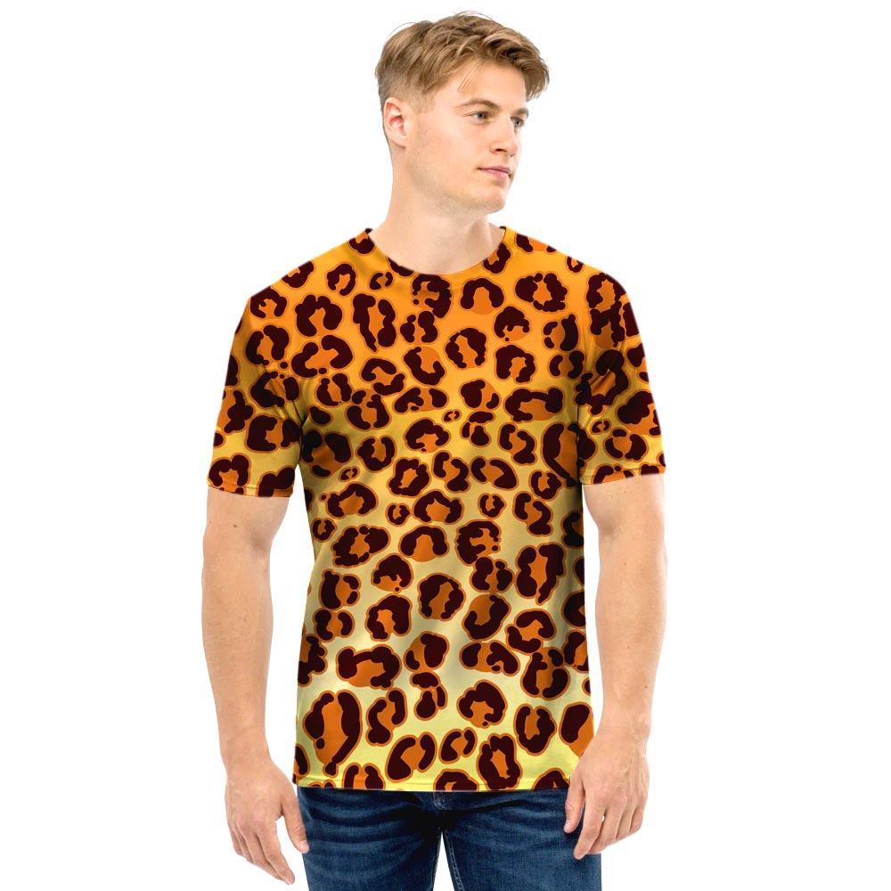 Gold Leopard Men T Shirt-grizzshop