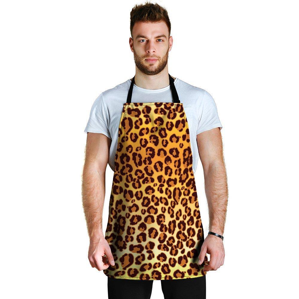 Gold Leopard Men's Apron-grizzshop