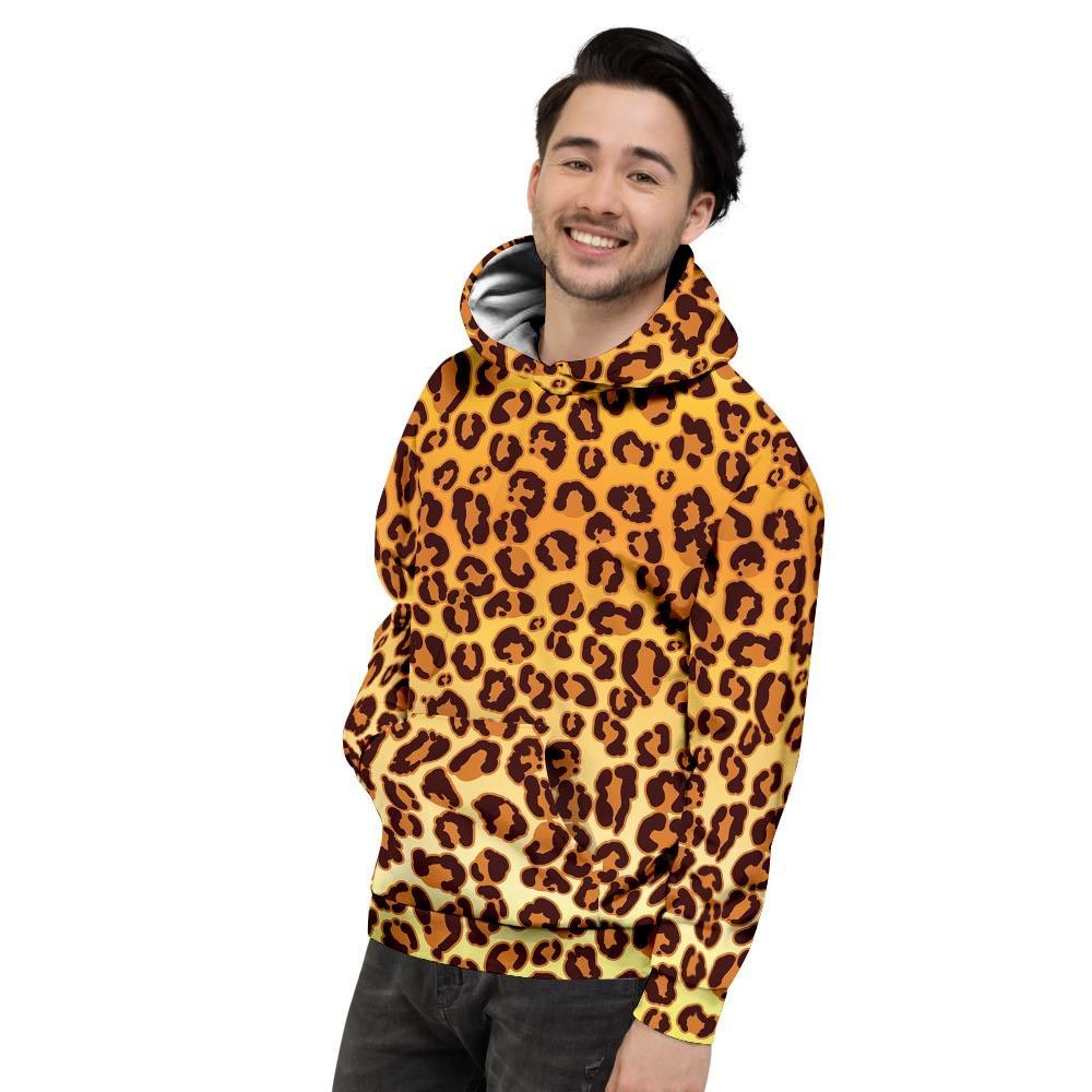 Gold Leopard Men's Hoodie-grizzshop