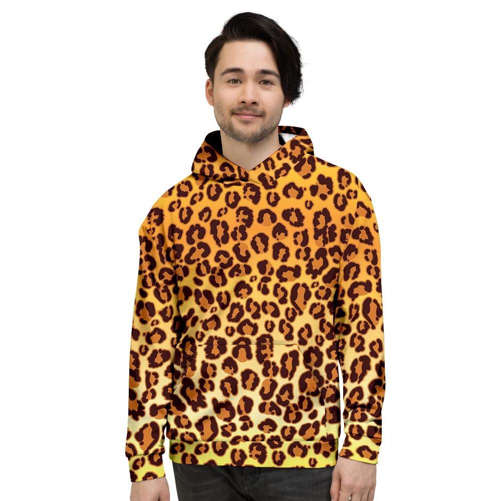 Gold Leopard Men's Hoodie-grizzshop