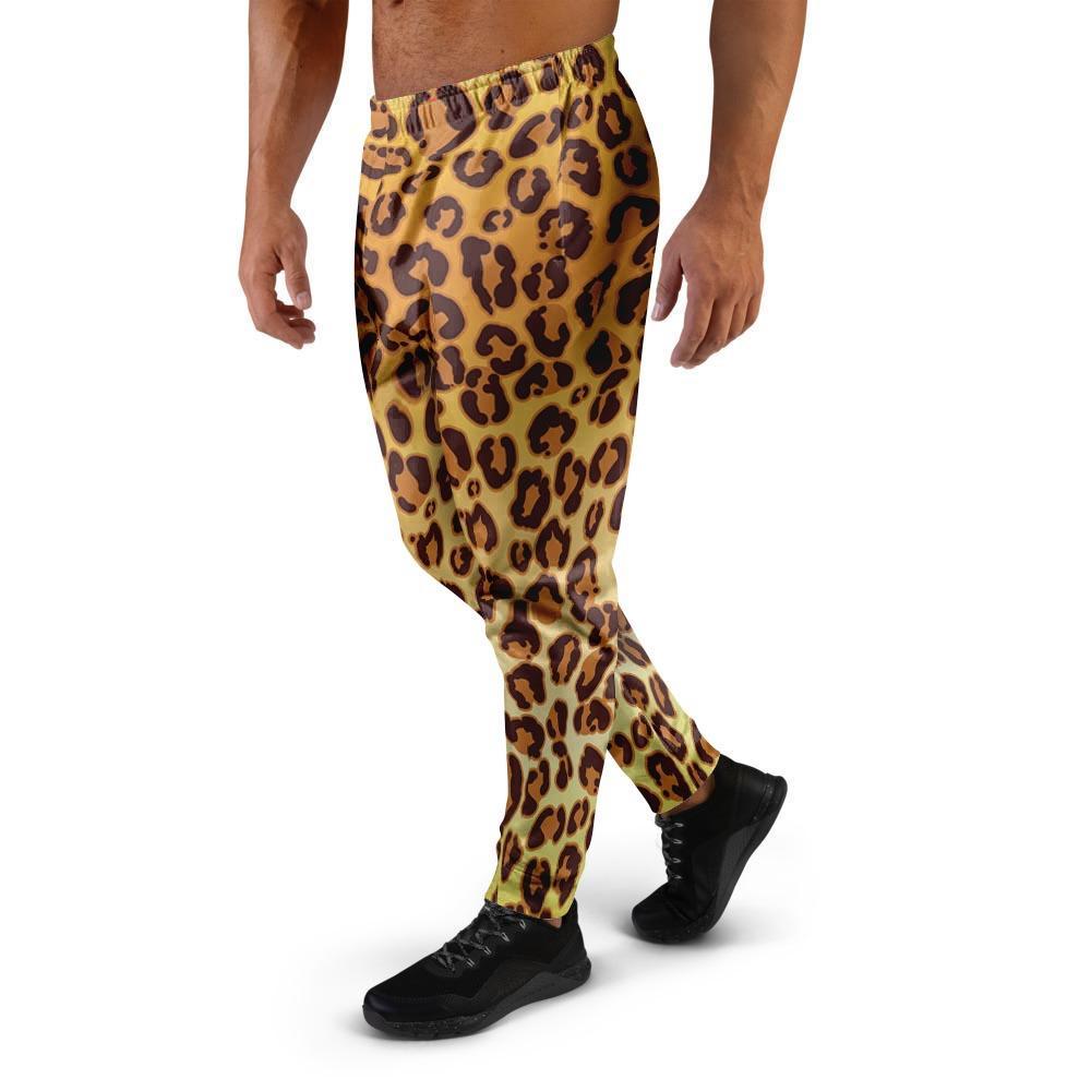 Gold Leopard Men's Joggers-grizzshop