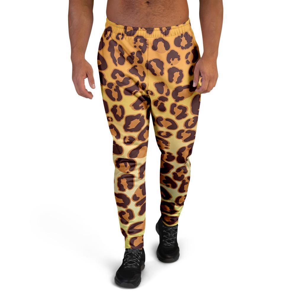 Gold Leopard Men's Joggers-grizzshop