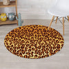 Gold Leopard Round Rug-grizzshop