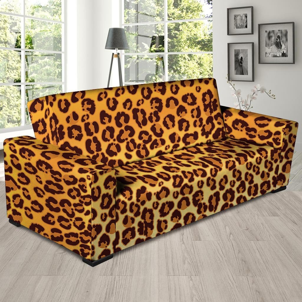 Gold Leopard Sofa Cover-grizzshop