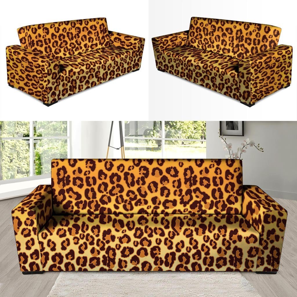 Gold Leopard Sofa Cover-grizzshop