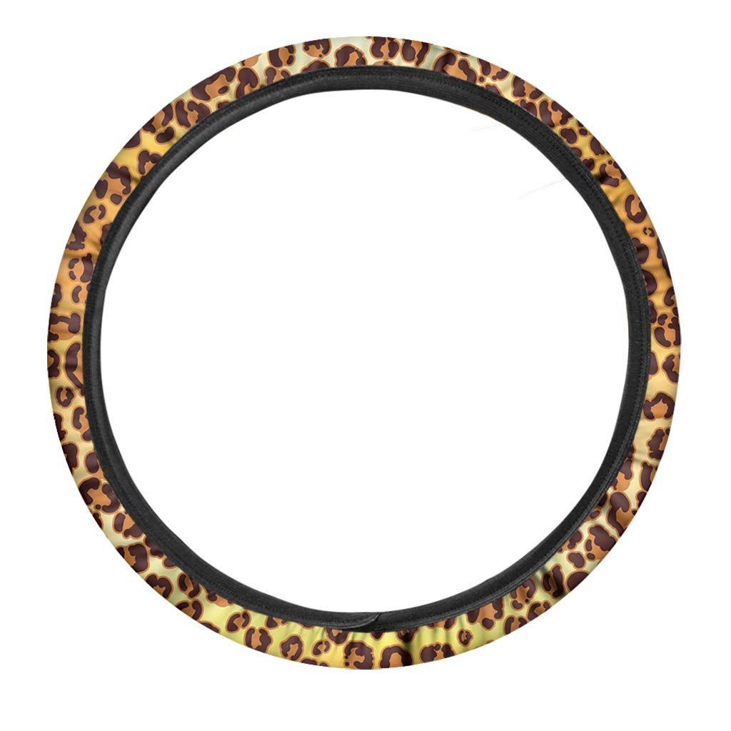 Gold Leopard Steering Wheel Cover-grizzshop