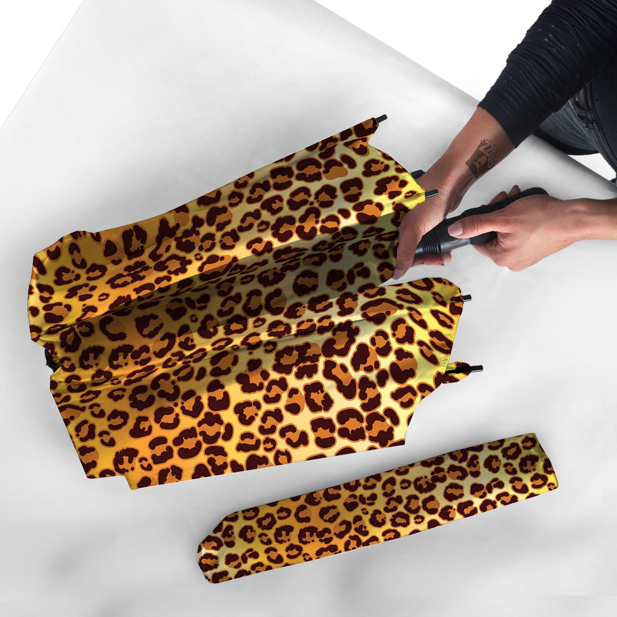 Gold Leopard Umbrella-grizzshop