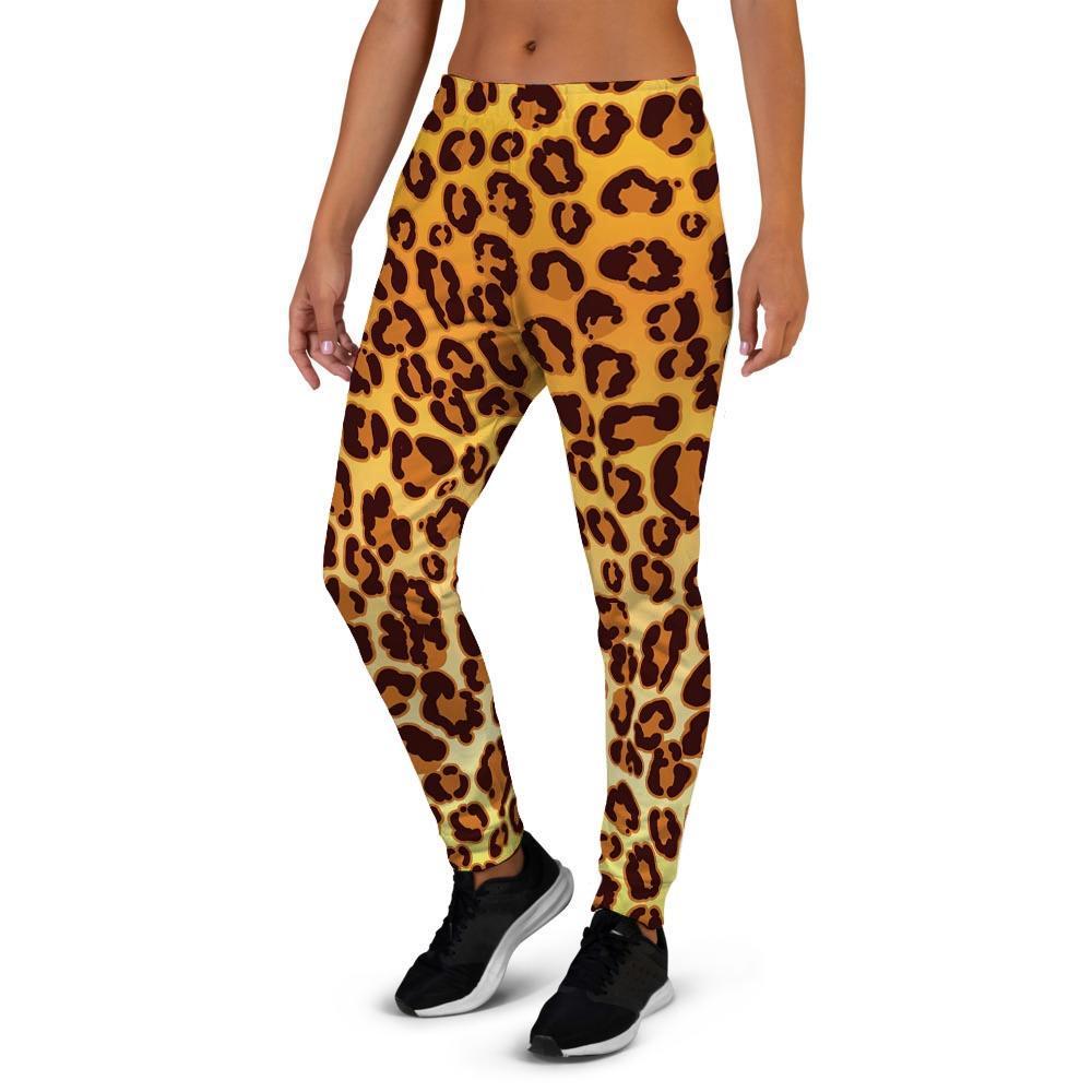 Gold Leopard Women's Joggers-grizzshop