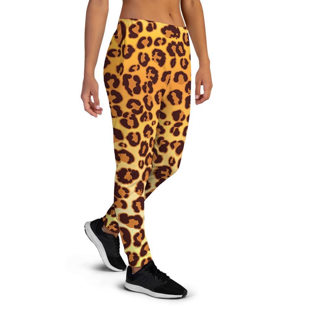 Gold Leopard Women's Joggers-grizzshop