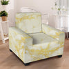 Gold Marble Armchair Cover-grizzshop