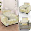 Gold Marble Armchair Cover-grizzshop