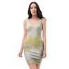 Gold Marble Bodycon Dress-grizzshop