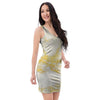 Gold Marble Bodycon Dress-grizzshop