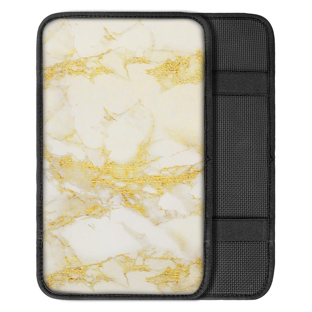 Gold Marble Car Console Cover-grizzshop