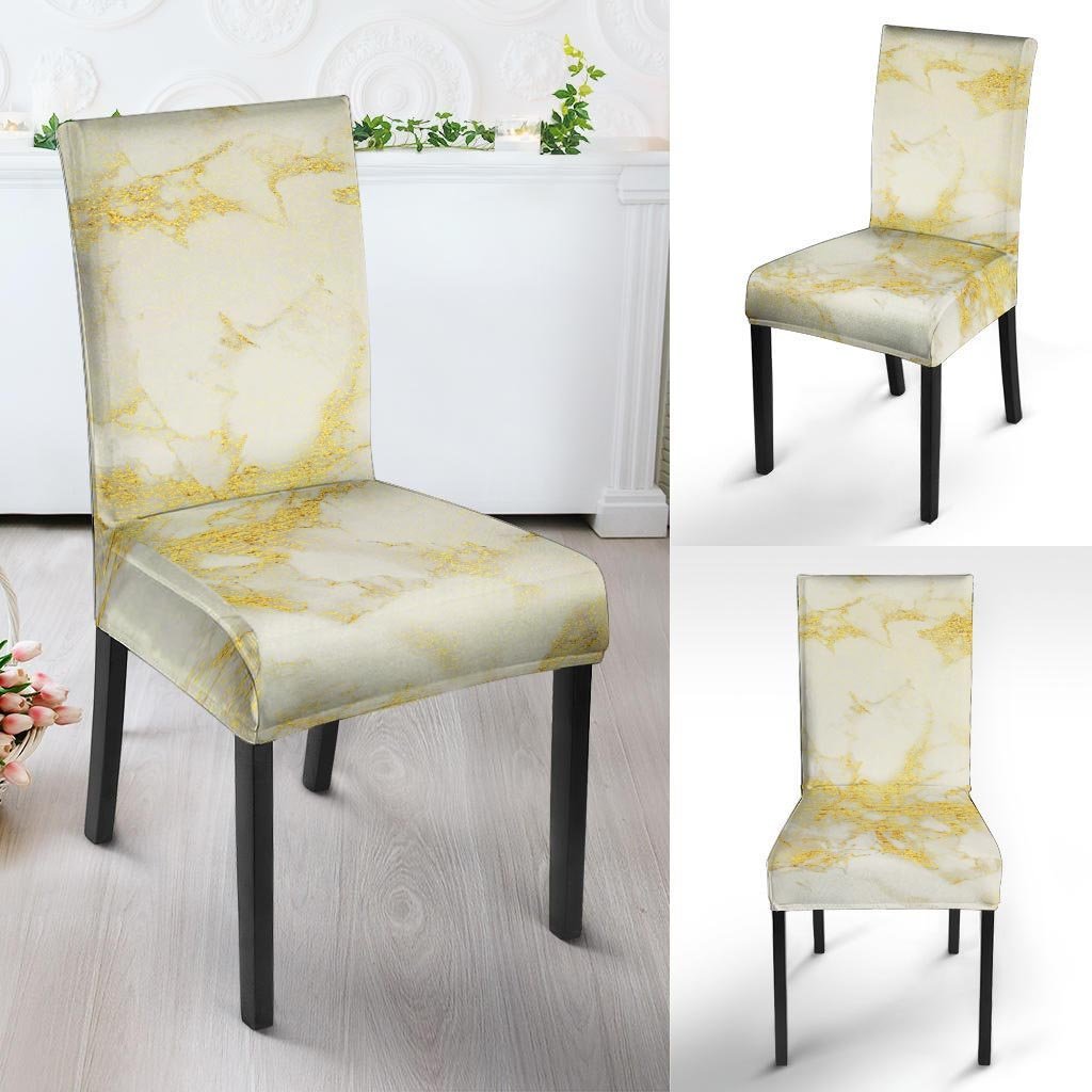 Gold Marble Chair Cover-grizzshop