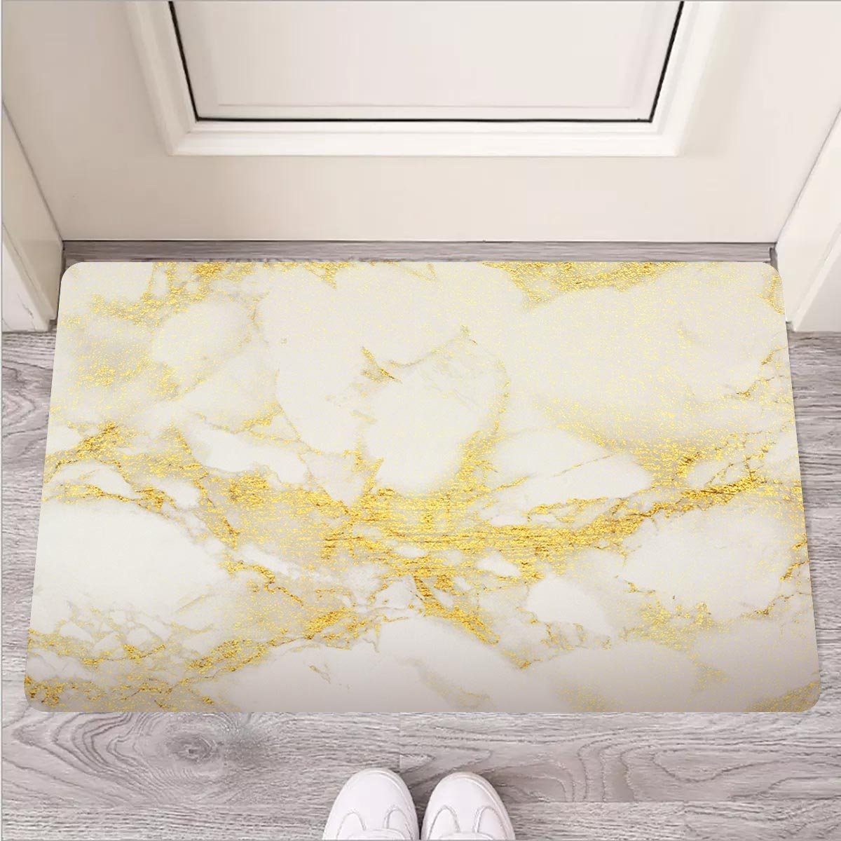 Gold Marble Door Mat-grizzshop