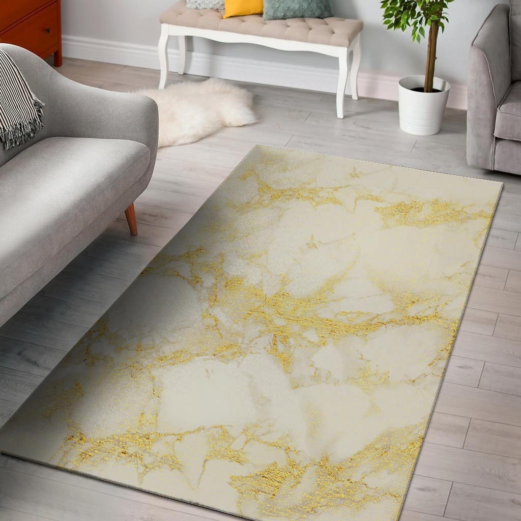 Gold Marble Floor Mat-grizzshop