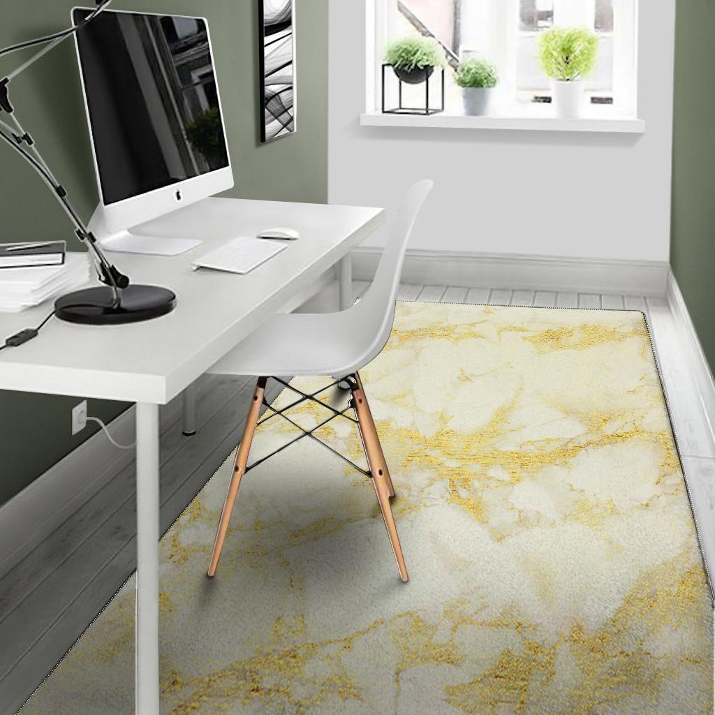 Gold Marble Floor Mat-grizzshop