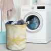 Gold Marble Laundry Basket-grizzshop