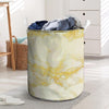 Gold Marble Laundry Basket-grizzshop