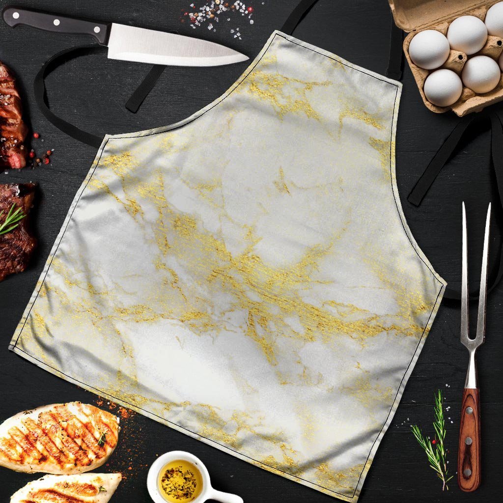 Gold Marble Men's Apron-grizzshop