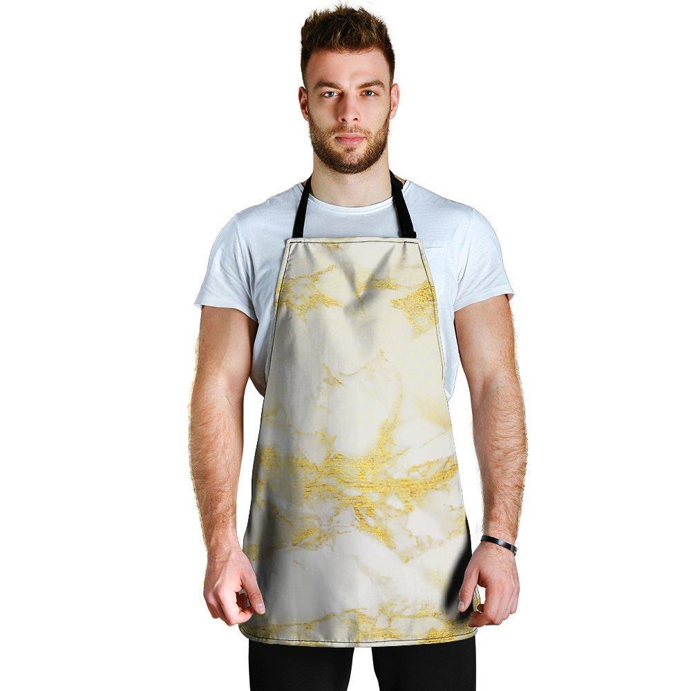 Gold Marble Men's Apron-grizzshop