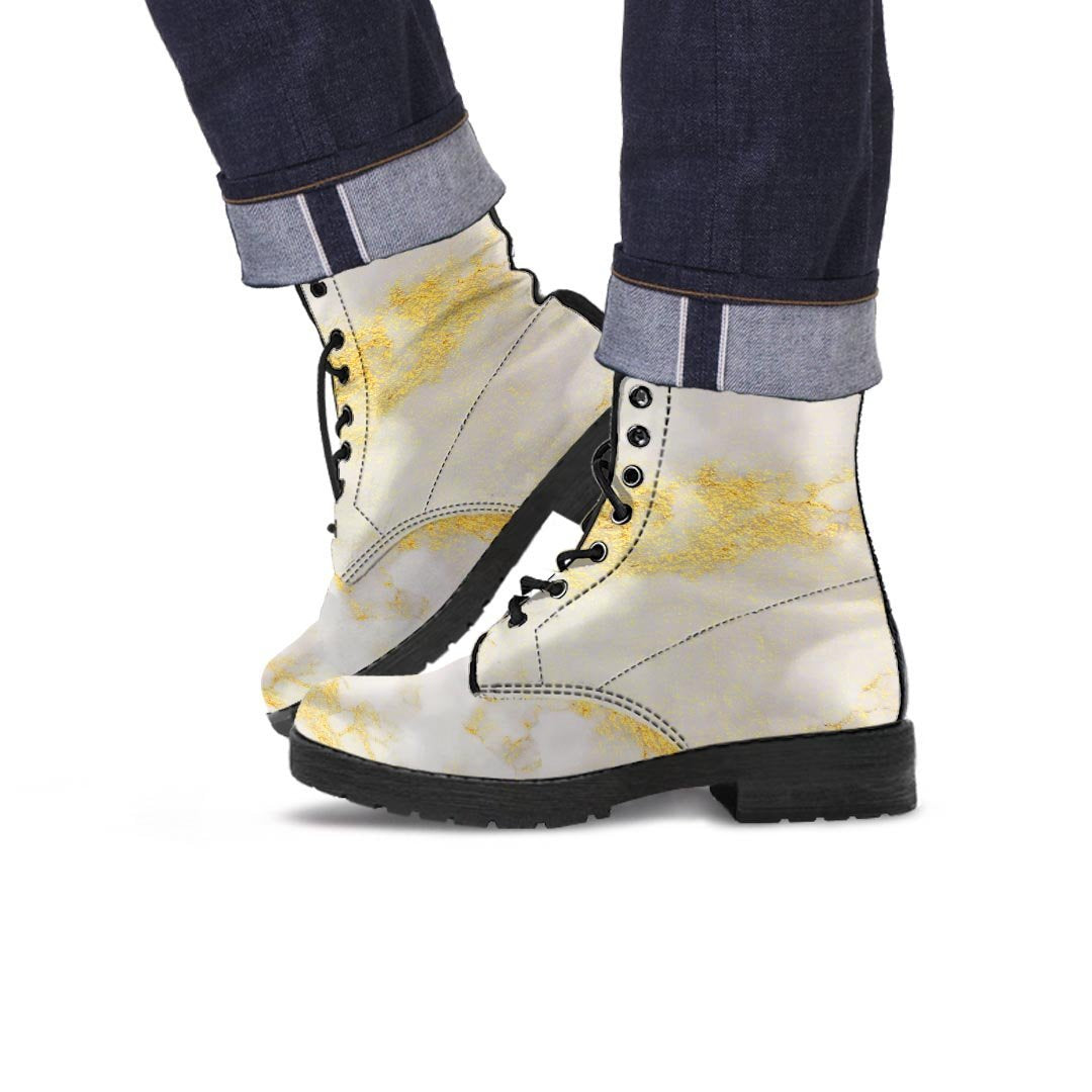 Gold Marble Men's Boots-grizzshop