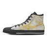 Gold Marble Men's High Top Shoes-grizzshop