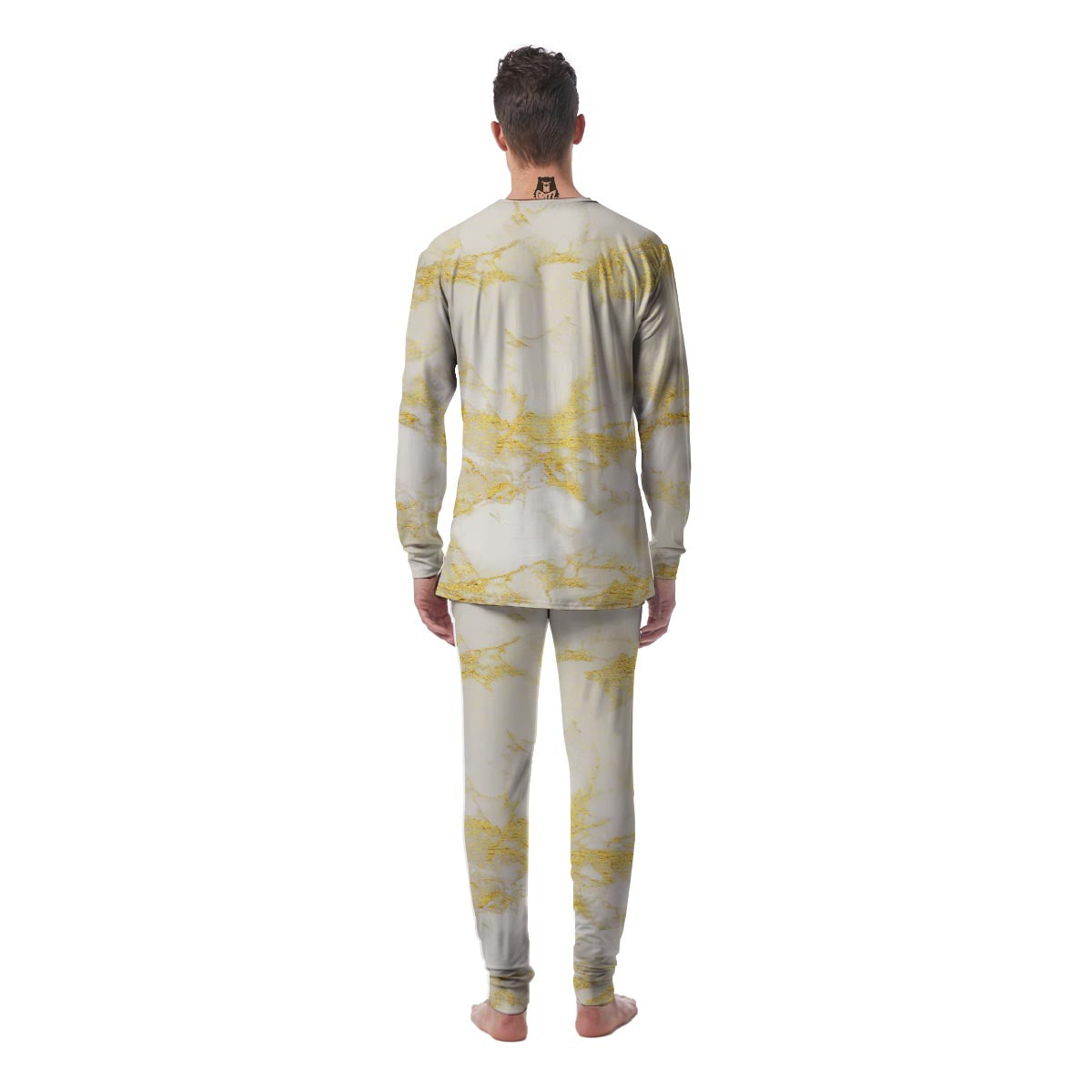 Gold Marble Men's Pajamas-grizzshop