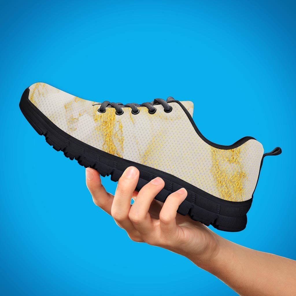 Gold Marble Men's Sneakers-grizzshop